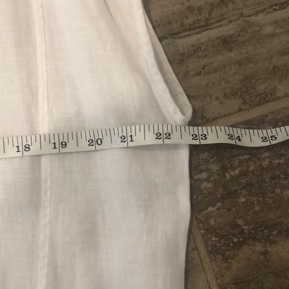 Eileen Fisher 100% Organic Linen White Dress Cover Up Small - Picture 16 of 16